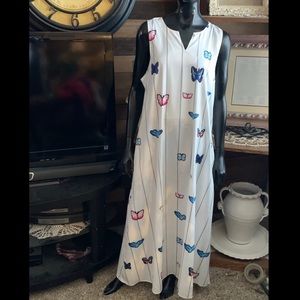 “Liberty Marins Vintage” Long Butterfly Dress   NWOT